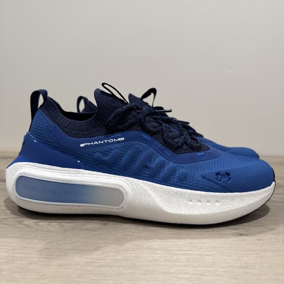 Under Armour HOVR Phantom 4 Sneakers -Blue/White- 3027593-400 Men\'s Size 8.5 main image 13